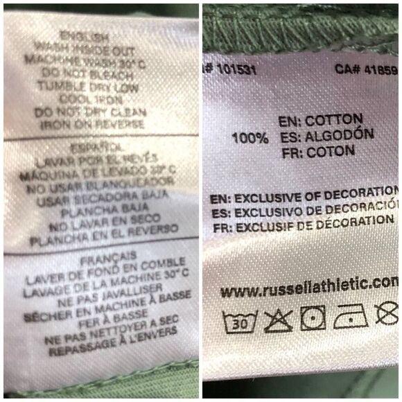 RUSSELL ATHLETIC - NWT-L Sz S Bundle of 4 Women's Short-Sleeve Tees/Muted Colors - Picture 13 of 14